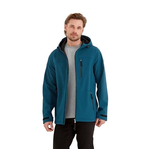 Image of TOG24 Retner Mens Waterproof Softshell Coat & Jacket. 8K Waterproof Protection, Breathable & Windproof. Toggle Adjusters On Hood Opening, & Microfleece Inside For Maximum Warmth & Comfort