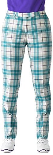 Image of IJP Design Women's Poulter Tartan Trousers - Green, Size 8-31