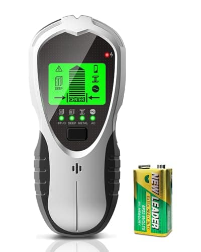 Image of 4 in 1 Stud Finder Wall Scanner, Electronic Wall Finder Stud Detector Beam Joist Finder with LCD Display & Audio Alarm, Stud Sensor Beam Detector for AC Wire Wood Metal Studs Cable Detection