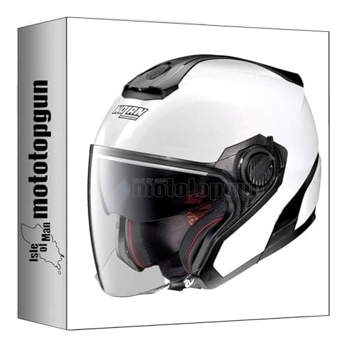Image of nolan motorbike helmet jet n40-5 06 special pure white size m mototopgun
