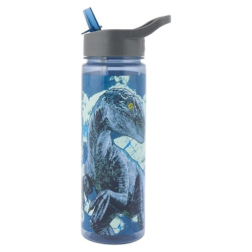Image of Jurassic World 600ml BPA-Free PP Children's Water Bottle - Durable & Leak-Proof, Ideal for School & Outdoor Activities, Blue
