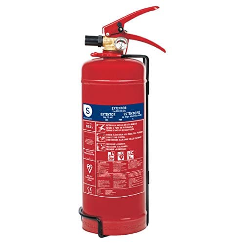 Image of Smartwares Powder extinguisher - 2 kg - for ABC fires - Suitable for vehicles & homes - With mounting bracket