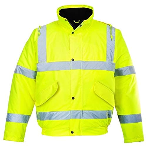Image of Atomic Hi Vis Bomber Jacket With Quilted Lining (3X-Large, Yellow)