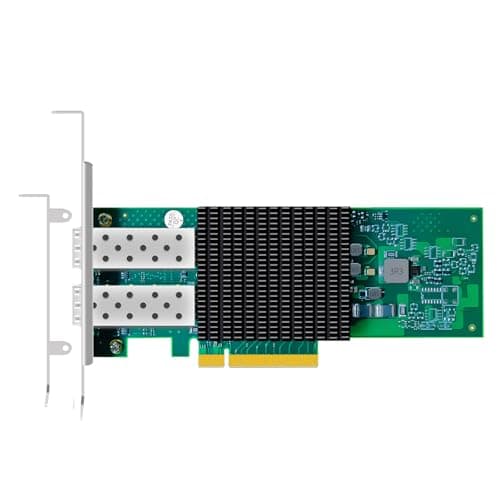 Image of GLOTRENDS ST7477 2-Port 10Gb SFP+ Network Card (Ethernet PCIE NIC) with Broadcom BCM57302 Controller, PCIe 3.0 X8 Interface