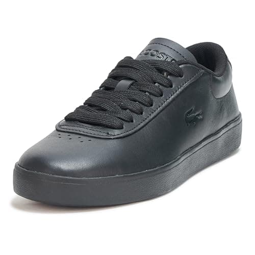Image of Lacoste Womens Baseshot Evo Sneaker, Black/Black, 9.5