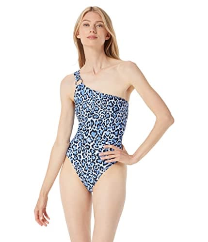 Image of Michael Kors Women's one-Strap Swimsuit MM9M614 Blue