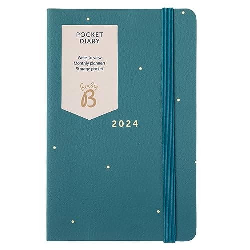 Image of Busy B Pocket Diary January to December 2024 - Pine - Week to View Planner with Notes