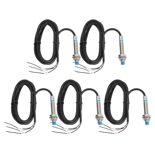 Image of sourcing map 5Pcs Inductive Proximity Sensor,NPN NC M8 DC 6-36V 300mA Proximity Switch Detector Approach Sensor 2mm 3 Wire for Industrial Automation LJ8A3-2-Z/AX