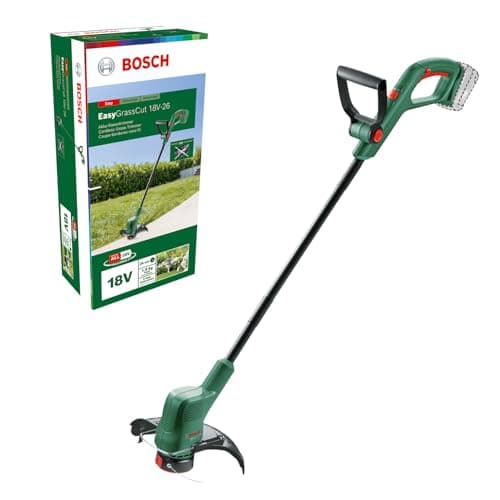 Image of Bosch Cordless Grass Trimmer EasyGrassCut 18V-26 (Without Battery, 18 Volt System, Cutting Diameter: 26 cm, in Carton Packaging)