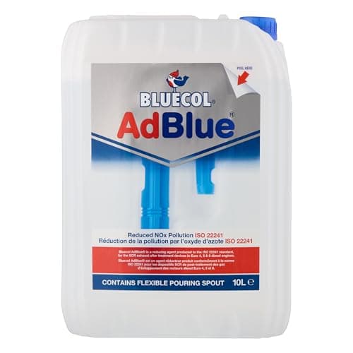 Image of Bluecol AdBlue with Integrated Easy Pour Spout, 10L - High Purity Diesel Exhaust Fluid for SCR Equipped Vehicles, Reduces Emissions & Protects the Environment