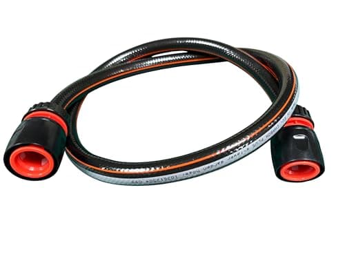Image of Short Length Multipurpose Garden Hose with Universal Hose Connectors – Flexible Durable Hose Pipe for Linking Hose Reel, Garden Tap or Pressure Washer (Multiple Length Options) (2, Meters)