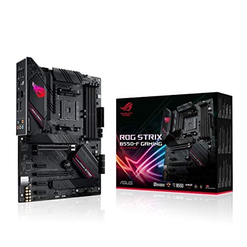 Image of ASUS ROG Strix B550-F Gaming AMD AM4 Zen 3 Ryzen 5000 & 3rd Gen Ryzen ATX Gaming Motherboard (PCIe 4.0, 2.5Gb LAN, BIOS Flashback, HDMI 2.1, Addressable Gen 2 RGB Header and Aura Sync)