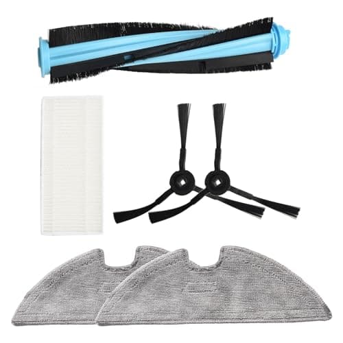 Image of FRTmvg For eufy RoboVac For L35 Hybrid Maintenance Kit (7-Piece) - Replacement Main Brush, Side Brushes, HEPA Filters & Mop Pads for L35 Hybrid+/LR30 Hybrid+ - Complete Robot Vacuum Accessory Set