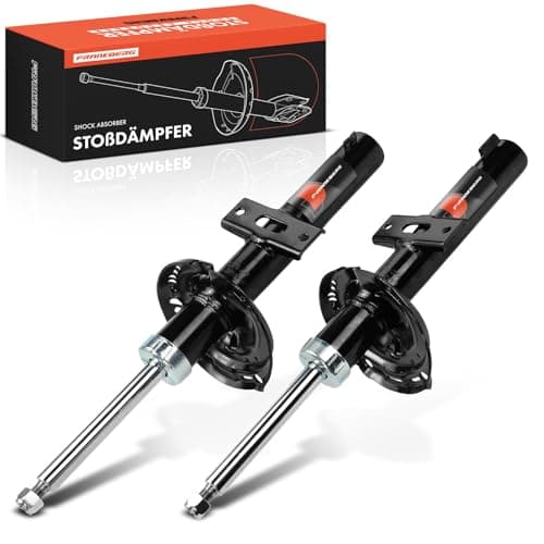 Image of Frankberg 2x Shock Absorber Strut Front Left Right 505mm Gas pressure Compatible with Polo AE1 AW1 BZ1 Ibiza V KJ1 KJG Replace# 2Q0413031DP,2Q0413031DL