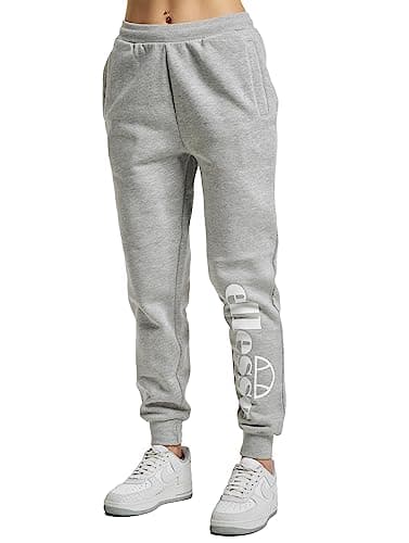 Image of ellesse Womens Marana Jog Sweatpants, Grey Marl, 10 EU