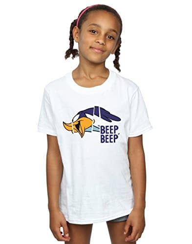 Image of LOONEY TUNES Girls Road Runner Beep Beep T-Shirt 5-6 Years White