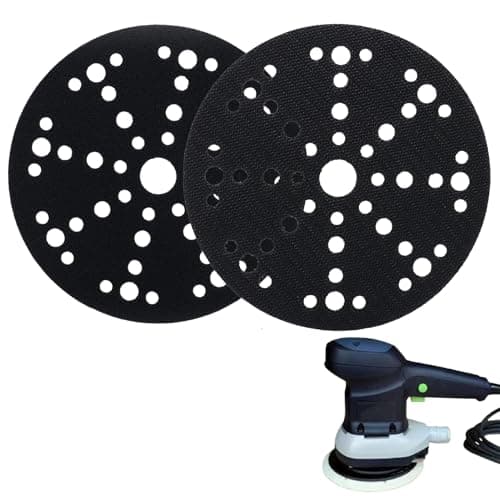 Image of 2PCS 150mm Pad Savers, 6" 49 Holes Sanding Pad Saver Hook and Loop, Orbital Sander Protection Backing Pad Compatible with Festool ETS 150 / ETS EC 150 / LEX 150 / WTS 150/7 Electric Pneumatic Sanders