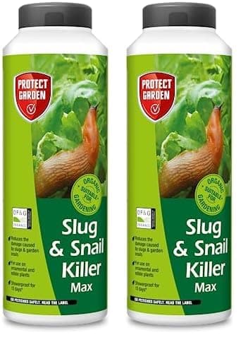 Image of Provanto PROTECT GARDEN Slug & Snail Killer Max, 800G - Powerful Slug Killer Pellets - for Protecting Ornamental Plants and Garden Vegetables - Snail Repellant - Approved for Organic Gardening, White