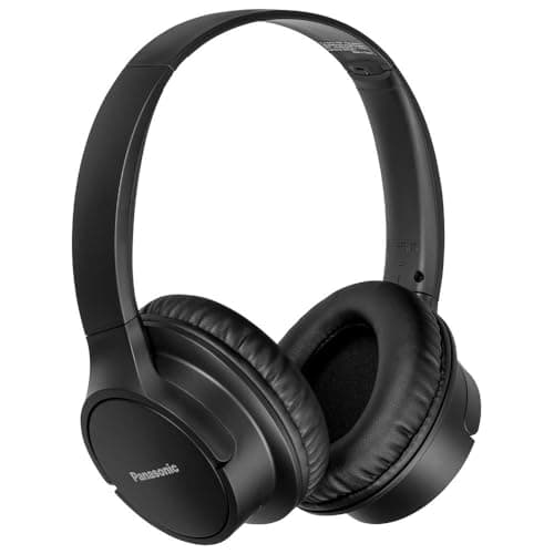 Image of Panasonic RB-HF520BE-K Bluetooth Over-Ear Headphones, Voice Control, Wireless, Up to 50 Hours Battery Life, Black