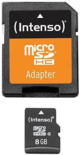 Image of Intenso Microsdhc Memory Card, Class 4, 8 GB, Black