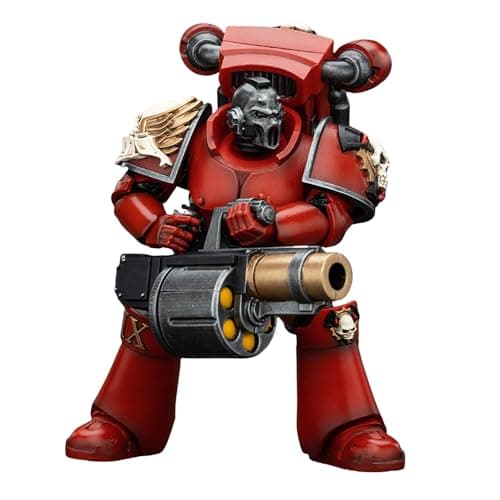 Image of JOYTOY Warhammer The Horus Heresy Blood Angels Angel's Tears Squad - Erelim With Grenade Launcher 4in Collectible Action Figure, Exquisite Design, Gifts for Fans & Collectors