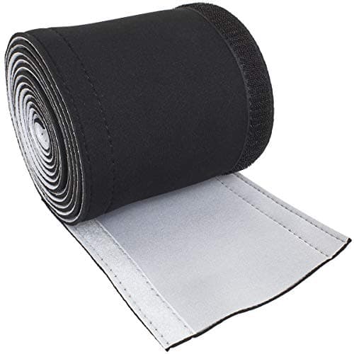 Image of iGadgitz Home U6938 - Flexible Cable Sleeve Neoprene Cable Sleeve Reversible Wire Sleeves Wrap Cover for TV, Games Console, PCs, Power Cords and Home AV Leads - Black & White - Length 150 cm / 59"