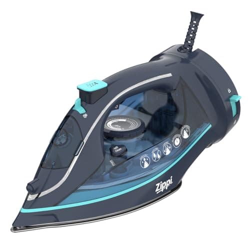 Image of JML Zippi Cordless Steam Iron - 2-In-1 Cordless Iron with Ceramic Soleplate, Fast 30-Second Heat-Up, Vertical Steaming, Steam Burst for Stubborn Creases, Anti-Calc, Self-Cleaning & Anti-Drip Design