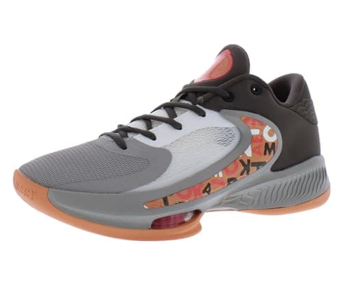 Image of Nike Freak 4 Men's Basketball Shoes, Ironstone/Cobblestone/Sail/Orange Trance, 8 UK