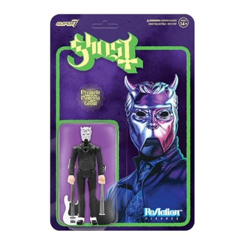 Image of Super7 Ghost Prequelle Nameless Ghoul Reaction Figure - 3.75" Ghost Action Figure with Accessories Heavy Metal Collectibles and Retro Toys