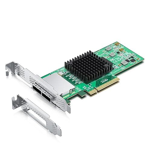 Image of 10Gtek External PCI Express SAS/SATA HBA, SAS2008 Chip, X8, 6Gb/s, Same as 9200-8E