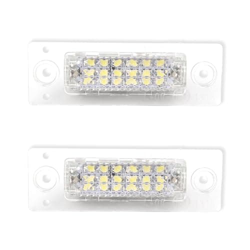 Image of Draymora 2 Pcs LED Number Plate Light 12V 6500K White Error Free License Number Lamp Taillight Rear License Plate Lamps for VW Caddy Golf Jetta T5 7H 7J Plus Passat 3C B6 T-ouran 1T3 1T2 1T1