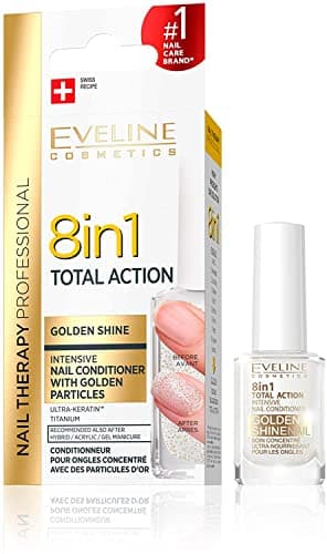 Image of Eveline Cosmetics 8-in-1 Total Action Nail Conditioner with Gold Particles 12 ml