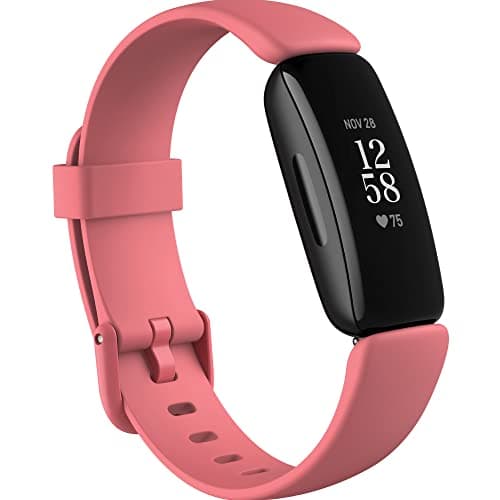 Image of Fitbit Inspire 2 Health & Fitness Tracker with 1-Year Fitbit Premium Included, 24/7 Heart Rate & up to 10 Days Battery, Desert Rose