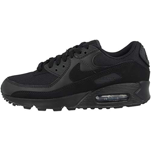 Image of Nike NIKE AIR MAX 90 WOMEN'S SHOE, Women’s Running Shoe, Black Black Black White, 9.5 UK (44.5 EU)