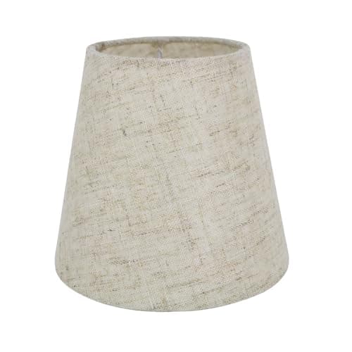 Image of Eastlion 5.5" E14 Screw Fabric Light Shade Candle Chandelier Lampshades Small Droplight Wall Lamp Shade,Linen