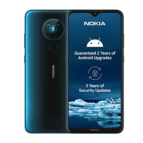 Image of Nokia 5.3 6.55-Inch Android UK SIM Free Smartphone with 4 GB RAM and 64 GB Storage (Dual Sim) - Cyan (Renewed)