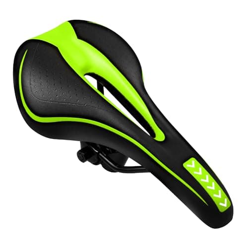 Image of New Gel Bike Seat, MSDADA Bike Saddle for Men & Women, Waterproof Bicycle Seat Comfortable Soft Cushion for Road Bike, Mountain Bike, Exercise Bike, City Bikes(Black)
