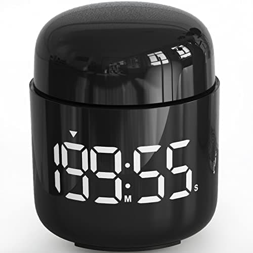 Image of MeesMeek Digital Kitchen Timer,Countdown Countup Timer with Large LED Display Volume Adjustment,Timer for Cooking, Classroom Time for Kids and Teachers. (Black)
