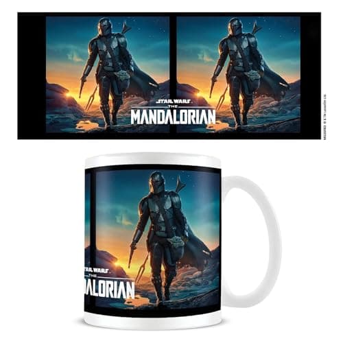 Image of Pyramid International MG26983 Star Wars: The Mandalorian Presentation Gift Box (Nightfall Design) 11oz Ceramic Mug-Official Merchandise, White