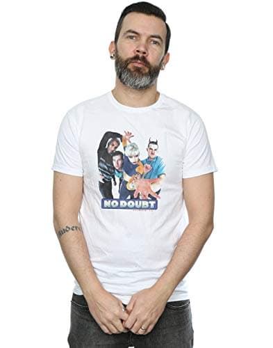 Image of Absolute Cult No Doubt Men's Vintage Photo T-Shirt White Medium