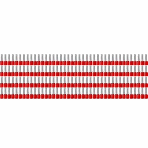 Image of TopHomer 200Pack Brass Terminal Connector 35mm² Wire Insulated Cord Pin Ends Terminal 16mm Electrical Bootlace Wire Ferrules Kit for Home Repair Industrial Power Control System