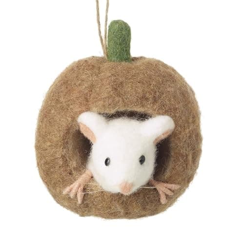 Image of Heaven Sends Felt Mouse in House Hanging Decoration