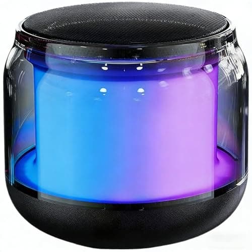 Image of Bluetooth Speaker,Portable Wireless Speakers With RGB Light, 24H Playtime Stereo Bass, IPX5 Waterproof,Mini Speaker Wireless BT 5.2 Dual Stereo Pairing,10M Range for Home Party Camping Travel,Outdoor