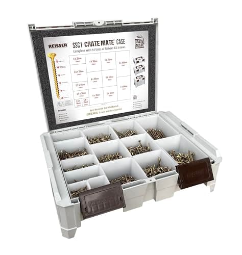 Image of Reisser R2 Wood Screw & Tool Storage System Crate Mate Small with 2115 Screw