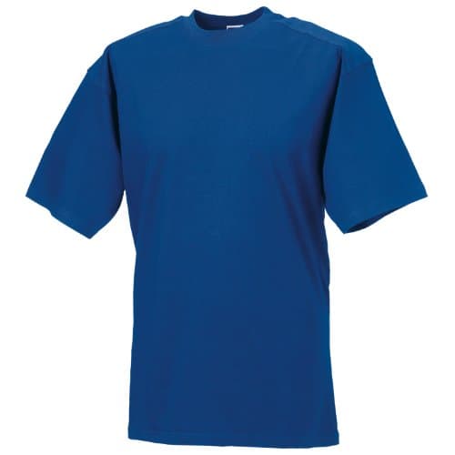 Image of Russell Europe Mens Workwear Short Sleeve Cotton T-Shirt (M) (Bright Royal)