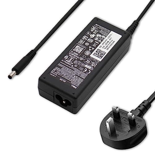 Image of Dell Genuine 19.5V 3.34A 65W Adapter XPS 13 9350-9309 Laptop Charger Power Supply Unit with 4.5mmx 3.0mm Pin Size PSU Adaptor + Power Cord - Quick UK Dispatch