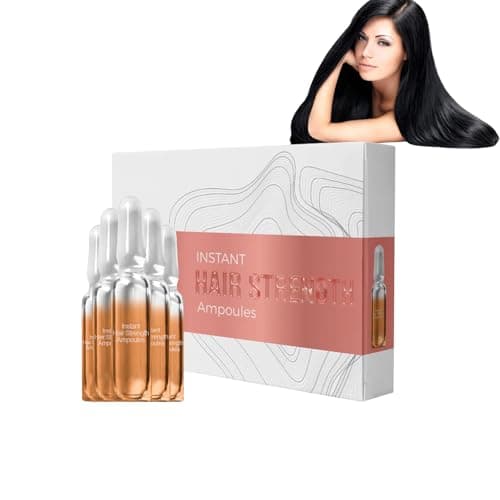 Image of Repair Hair Ampoules for Damaged & Dry Hair,Intensive Serum with Keratin + Pro-Vitamin B5 to Reduce Breakage & Split Ends,Vegan, Sulfate-Free Formula,Frizz Control & Shine Boost (1 box)