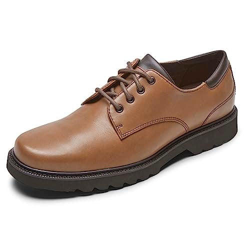 Image of Rockport Men Northfield Leather Lace Up Shoes, Brown (Brown (Dark Brown), 9 UK (43 EU)