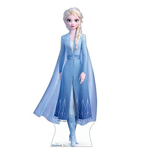 Image of Cardboard People Elsa Life Size Cardboard Cutout Standup - Disney's Frozen II (2019 Film)