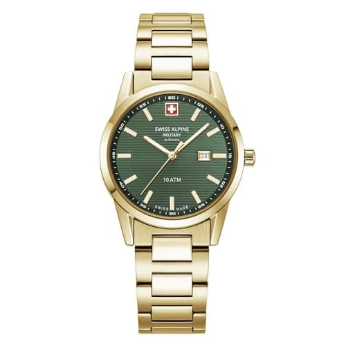 Image of swiss alpine military Women's Analogue Quartz Watch 7767.1114SAM Stainless Steel, Bracelet